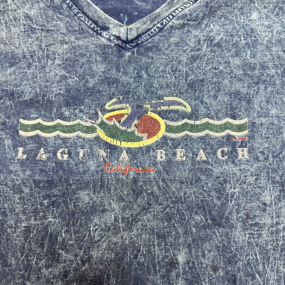Vintage L.A.‎ Look Laguna Beach Mens T-Shirt Sz XL Dark Blue Cotton Casual Wear - Picture 3 of 7
